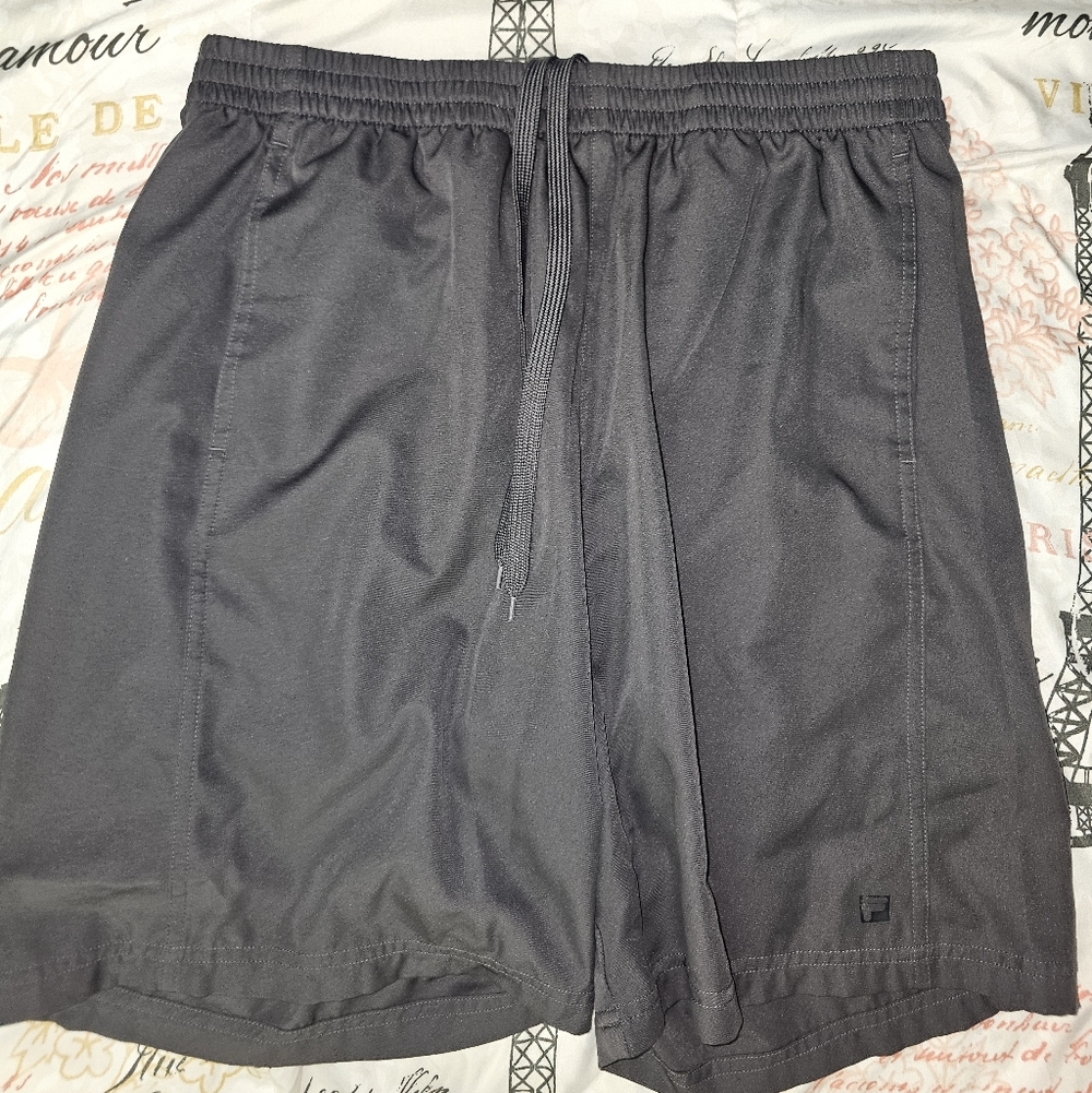 Fila Men's Charcoal Athletic Shorts